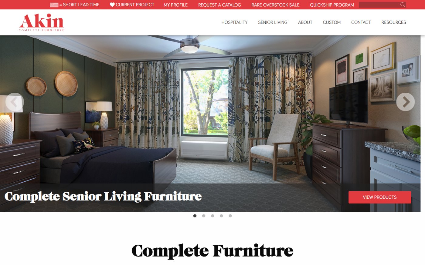Akin website, built by Matmon