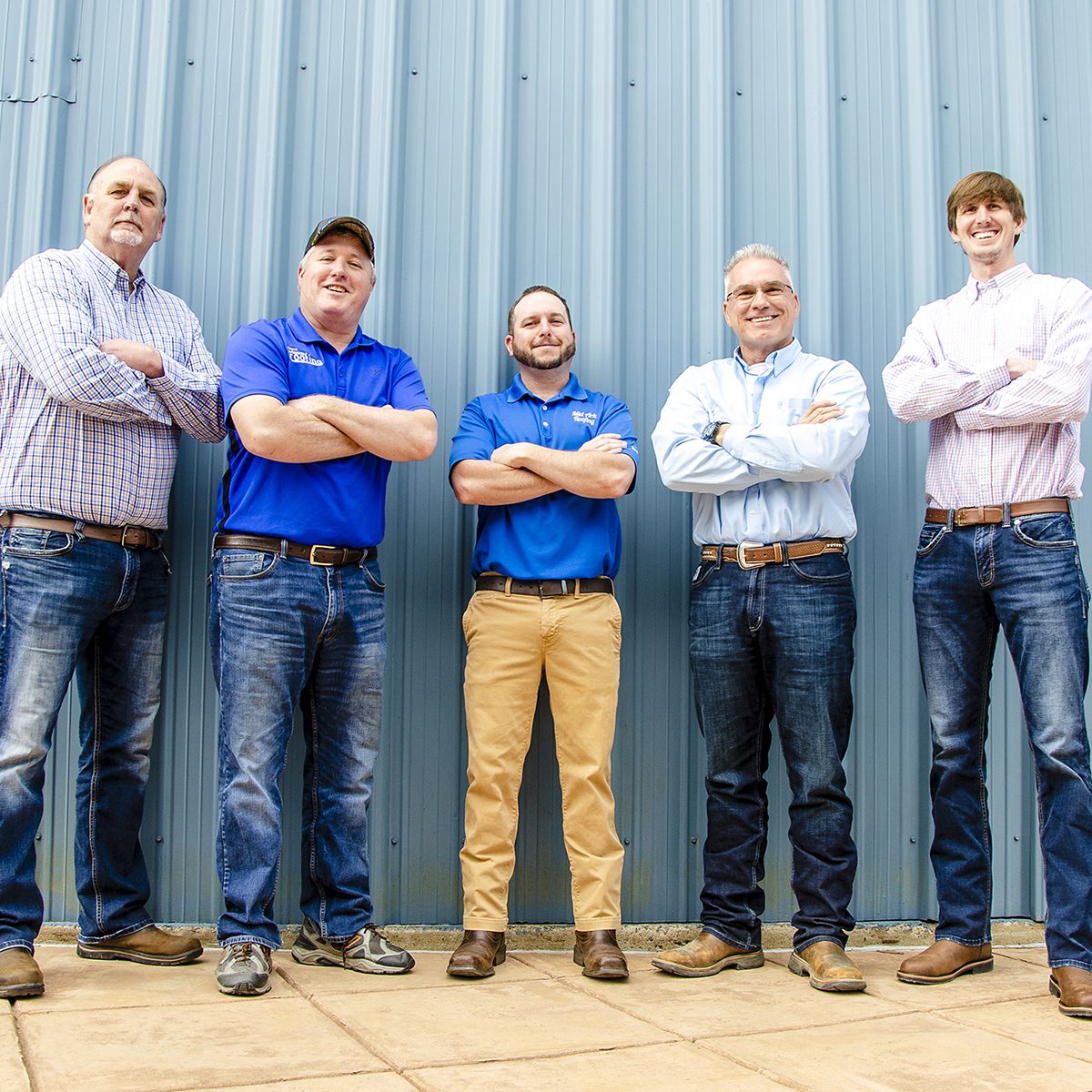 The Central Arkansas crew on site.